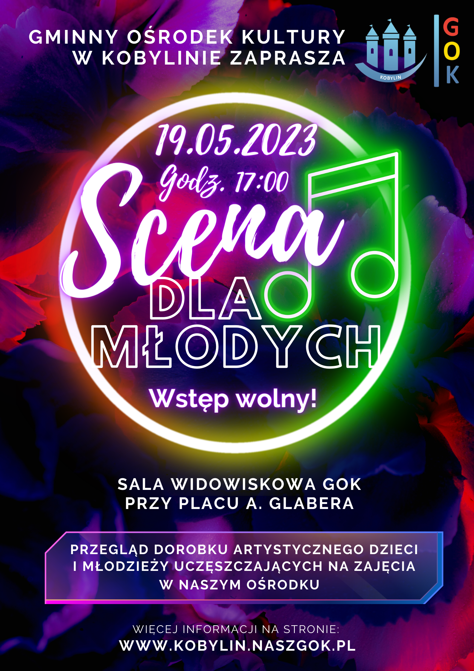 Plakat z informacją jak w treści