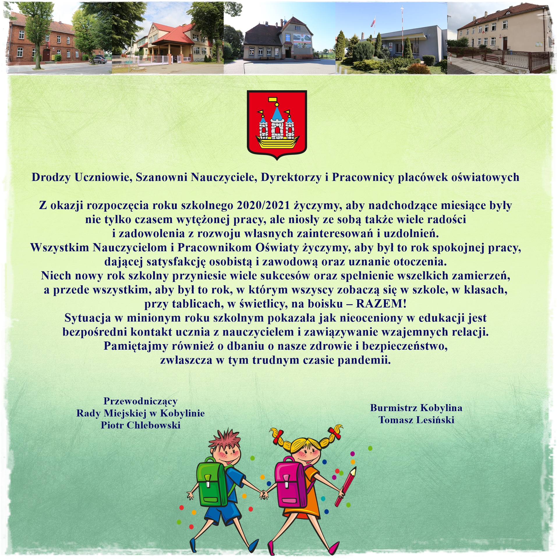 życzenia dla uczniów, nauczycieli i pracowników oświaty