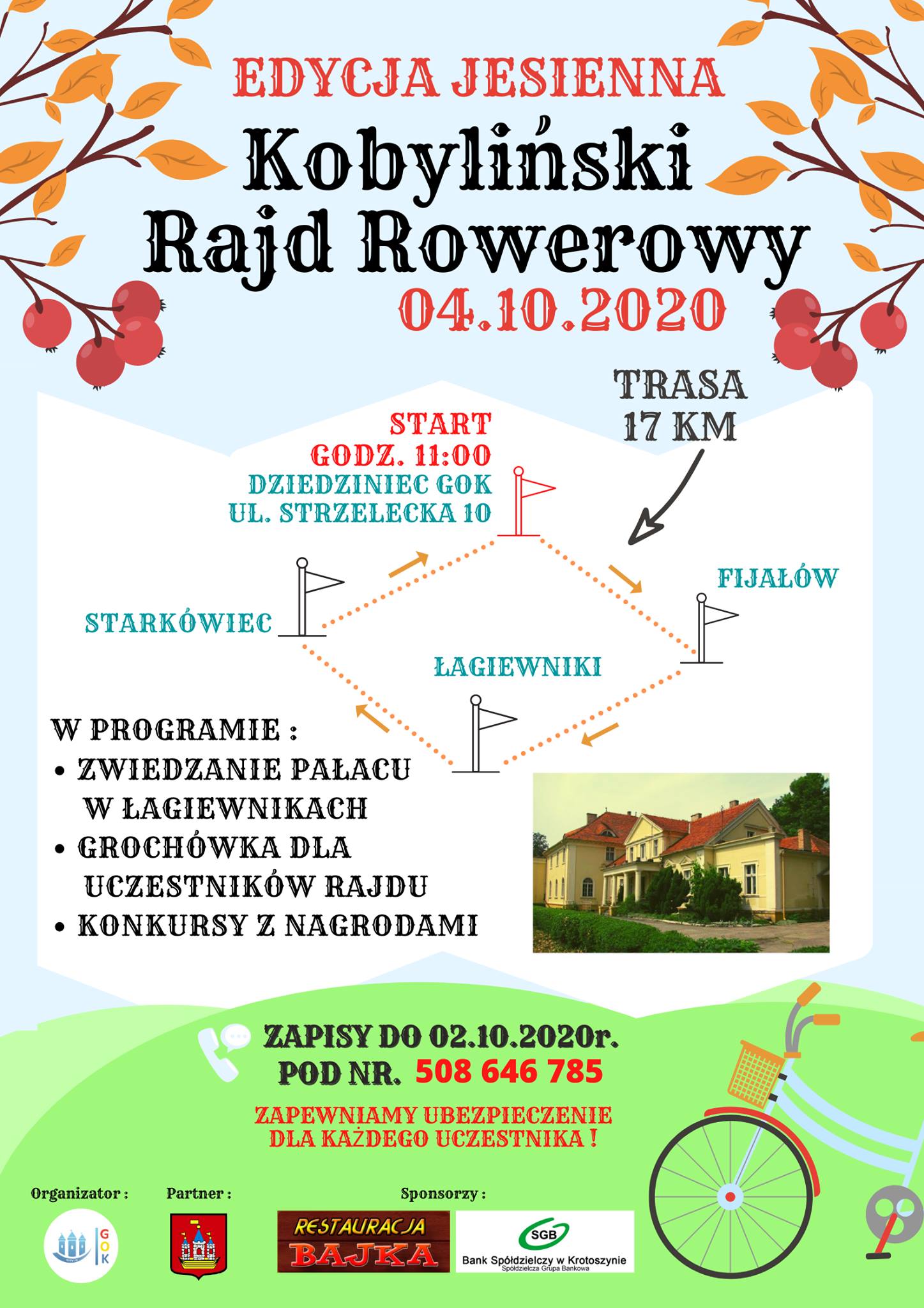 plakat - rajd rowerowy