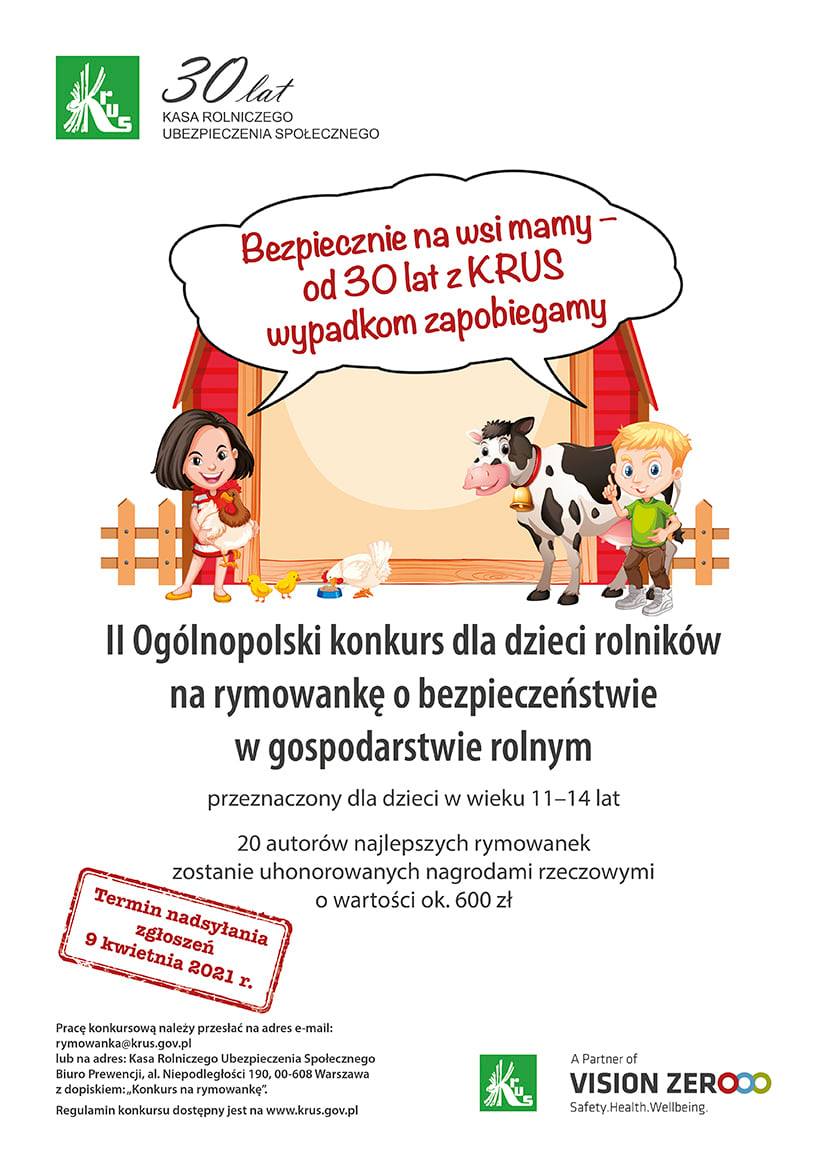 Konkurs na rymowankę, jak w treści