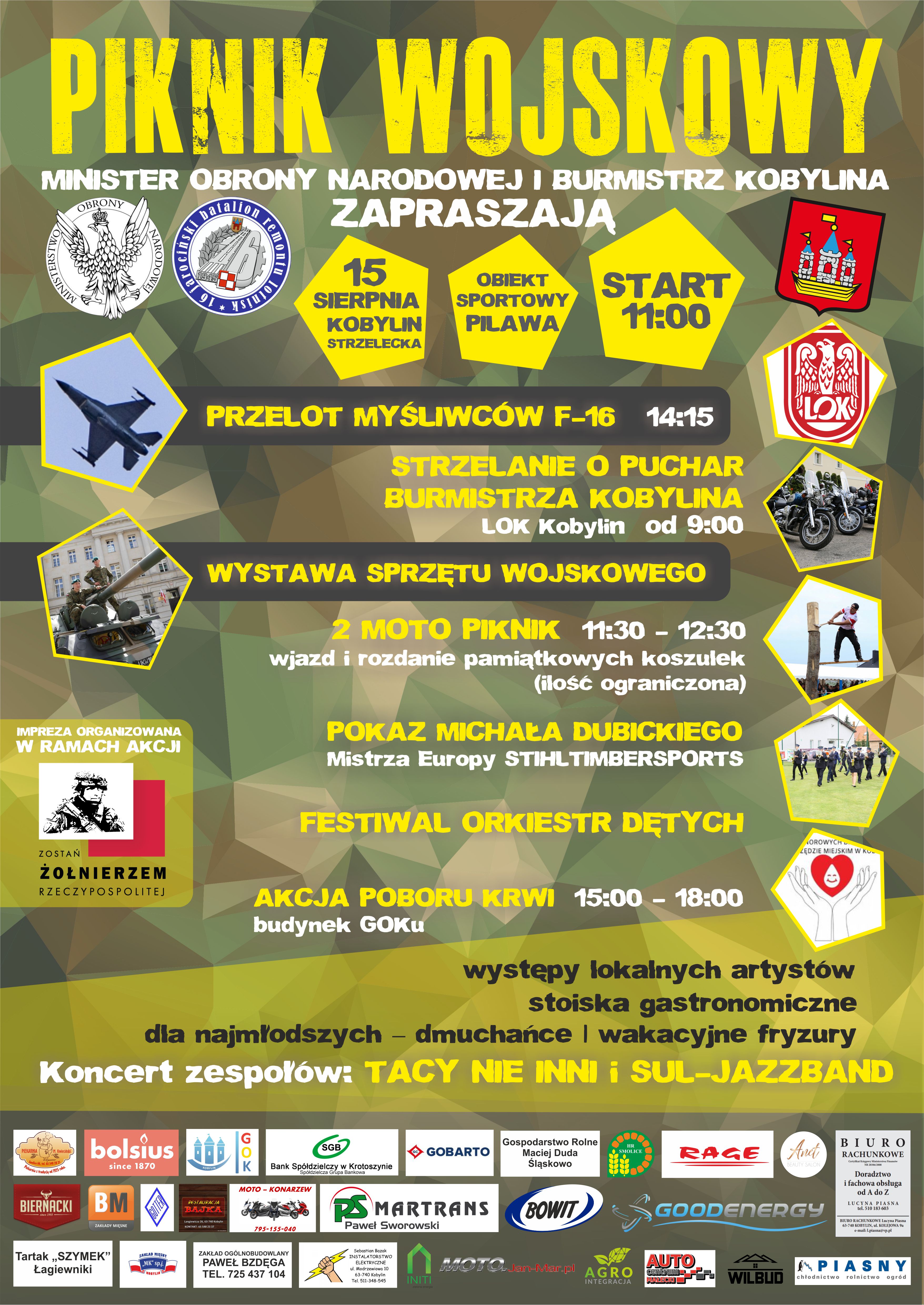 Plakat dot. pikniku wojskowego