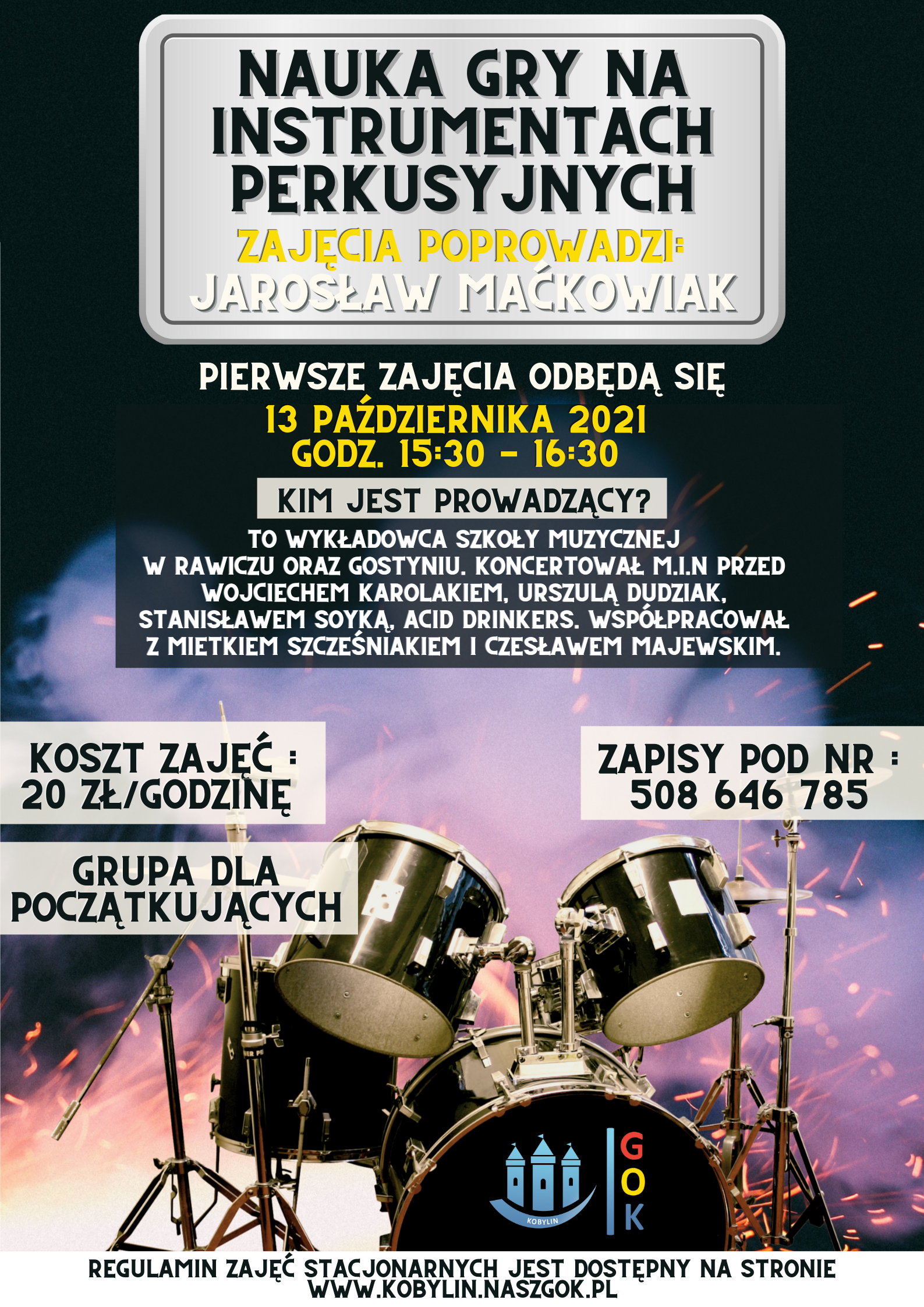 Plakat z informacją jak w treści