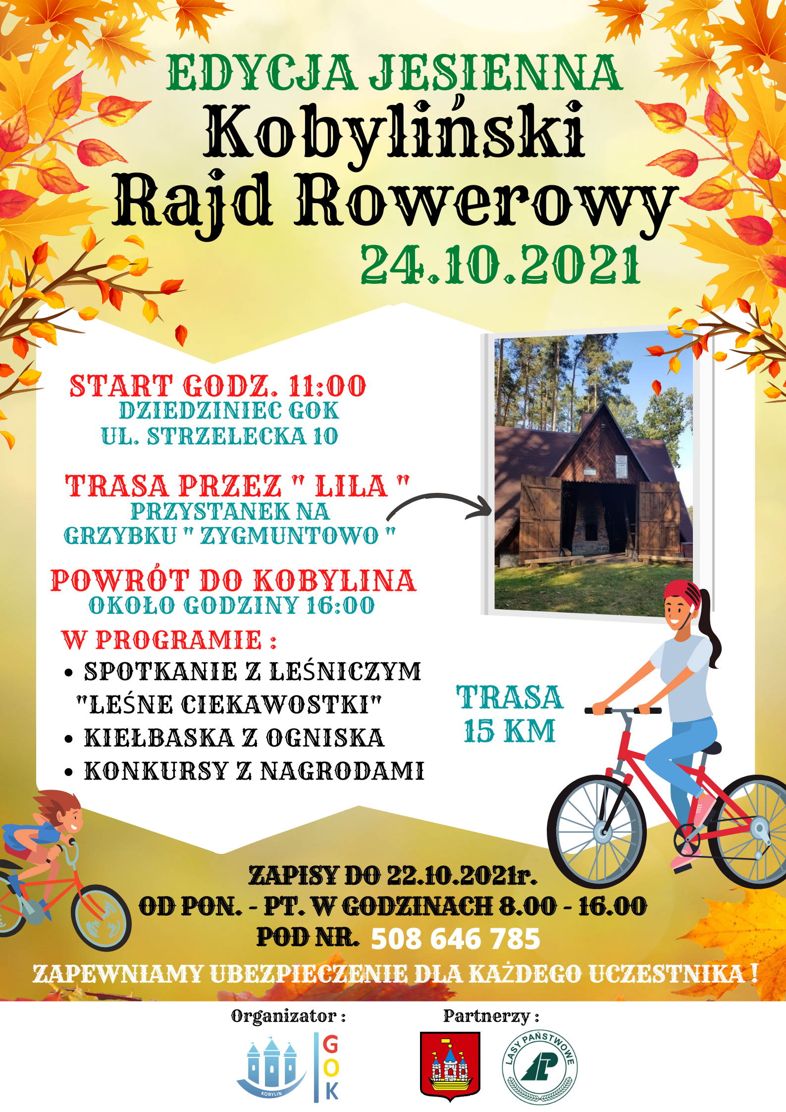 Edycja jesienna Kobyliński Rajd Rowerowy -24.10.2021 Edycja jesienna Kobyliński Rajd Rowerowy -24.10.2021