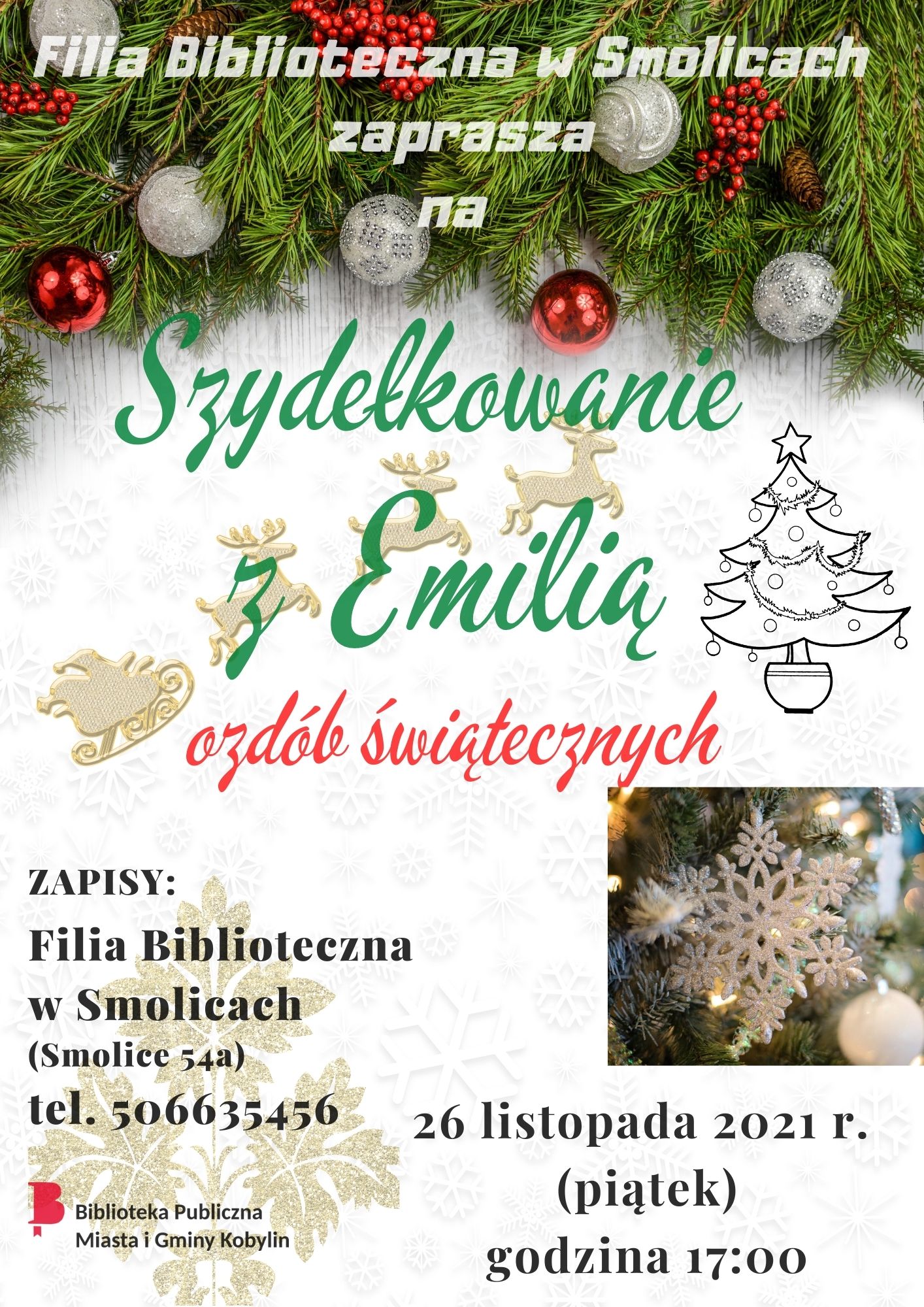 Plakat szydełkowanie z Emilią