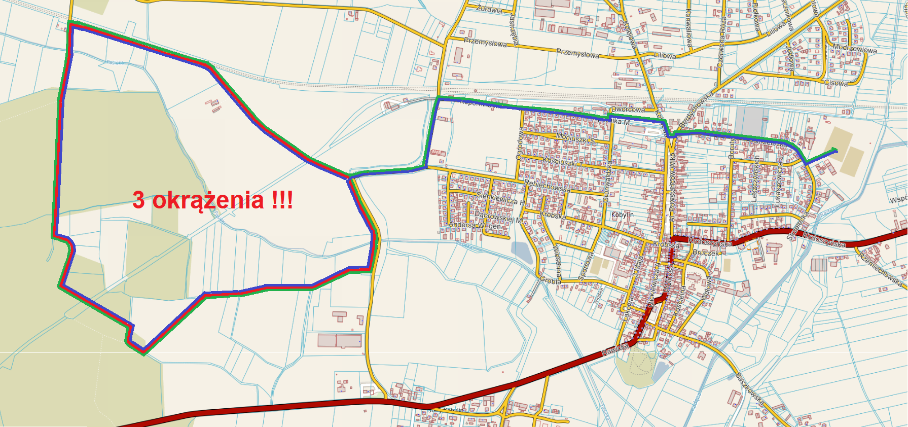 Mapa XXIX Biegu im. Marszałka Józefa Piłsudskiego. Mapa XXIX Biegu im. Marszałka Józefa Piłsudskiego.
