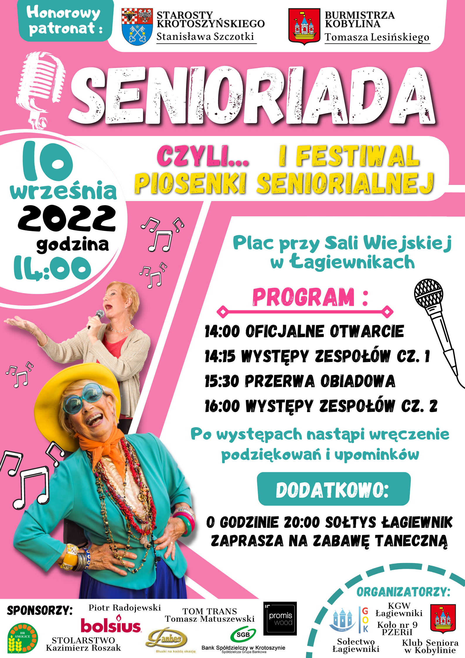 Plakat z informacją jak w treści