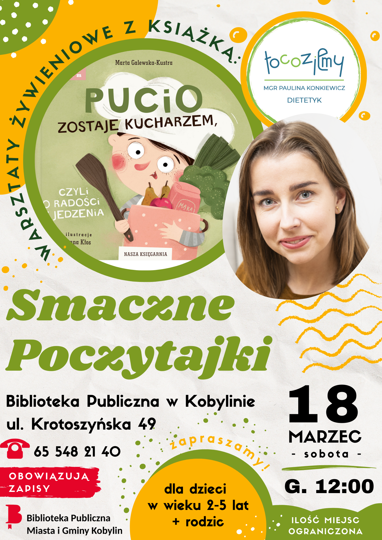 Plakat z informacją jak w treści