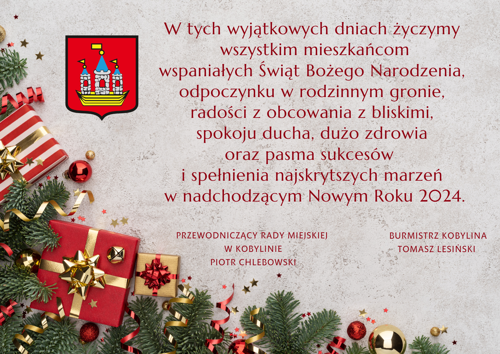 Życzenia dla mieszkańców