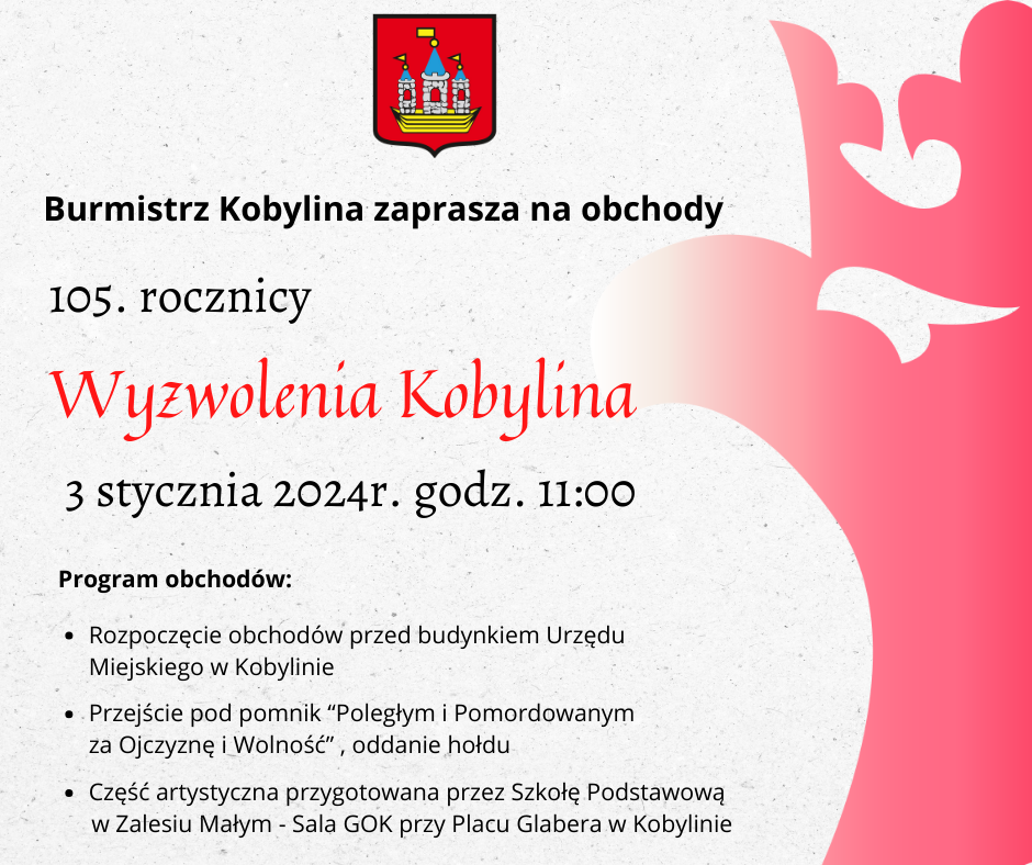 Plakat z informacją jak w treści 