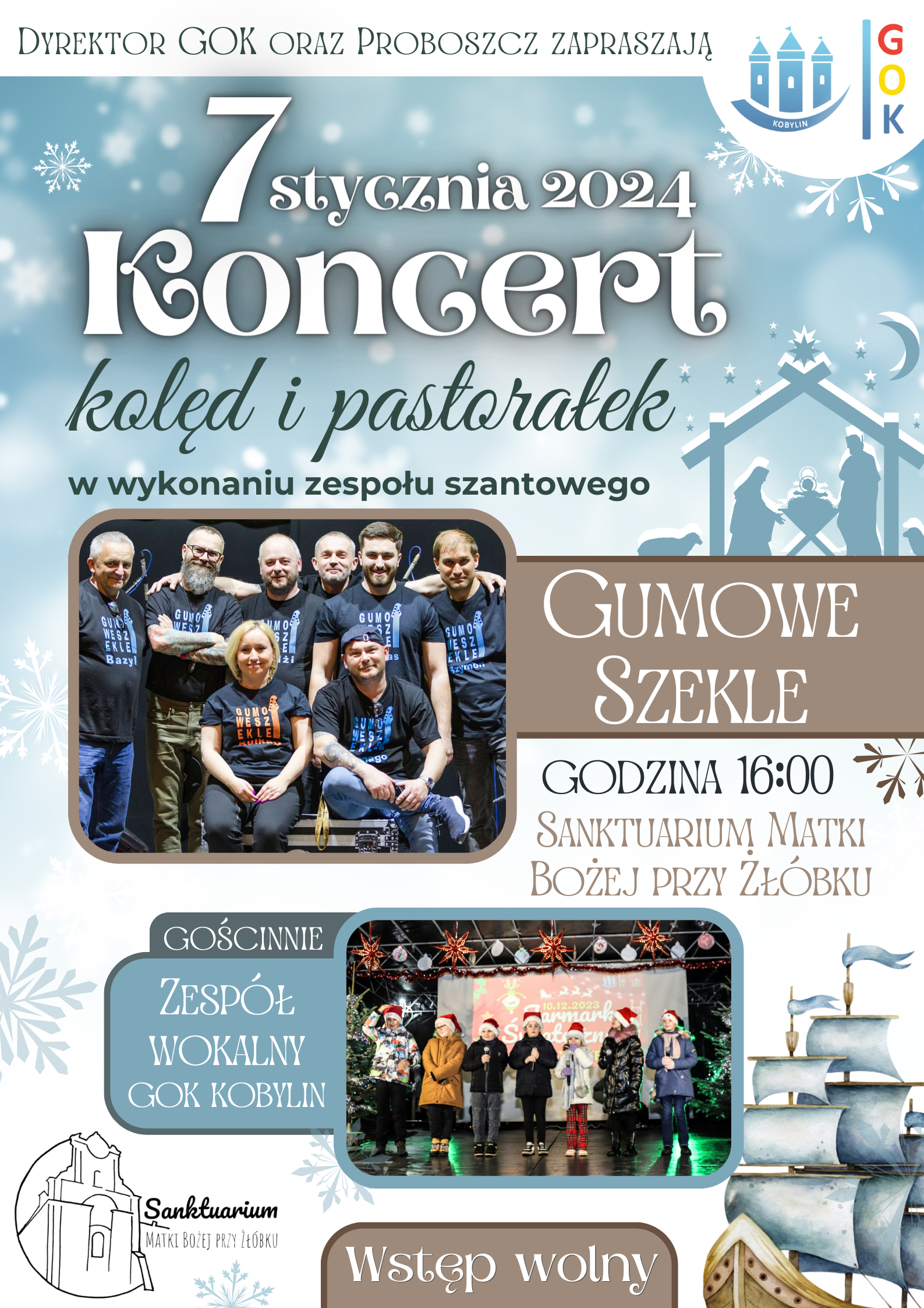 Plakat z informacją jak w treści