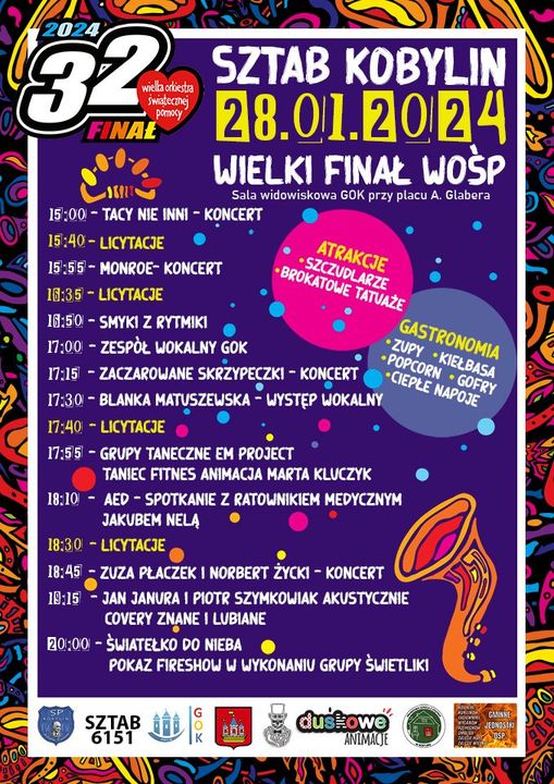 Plakat z informacją jak w treści