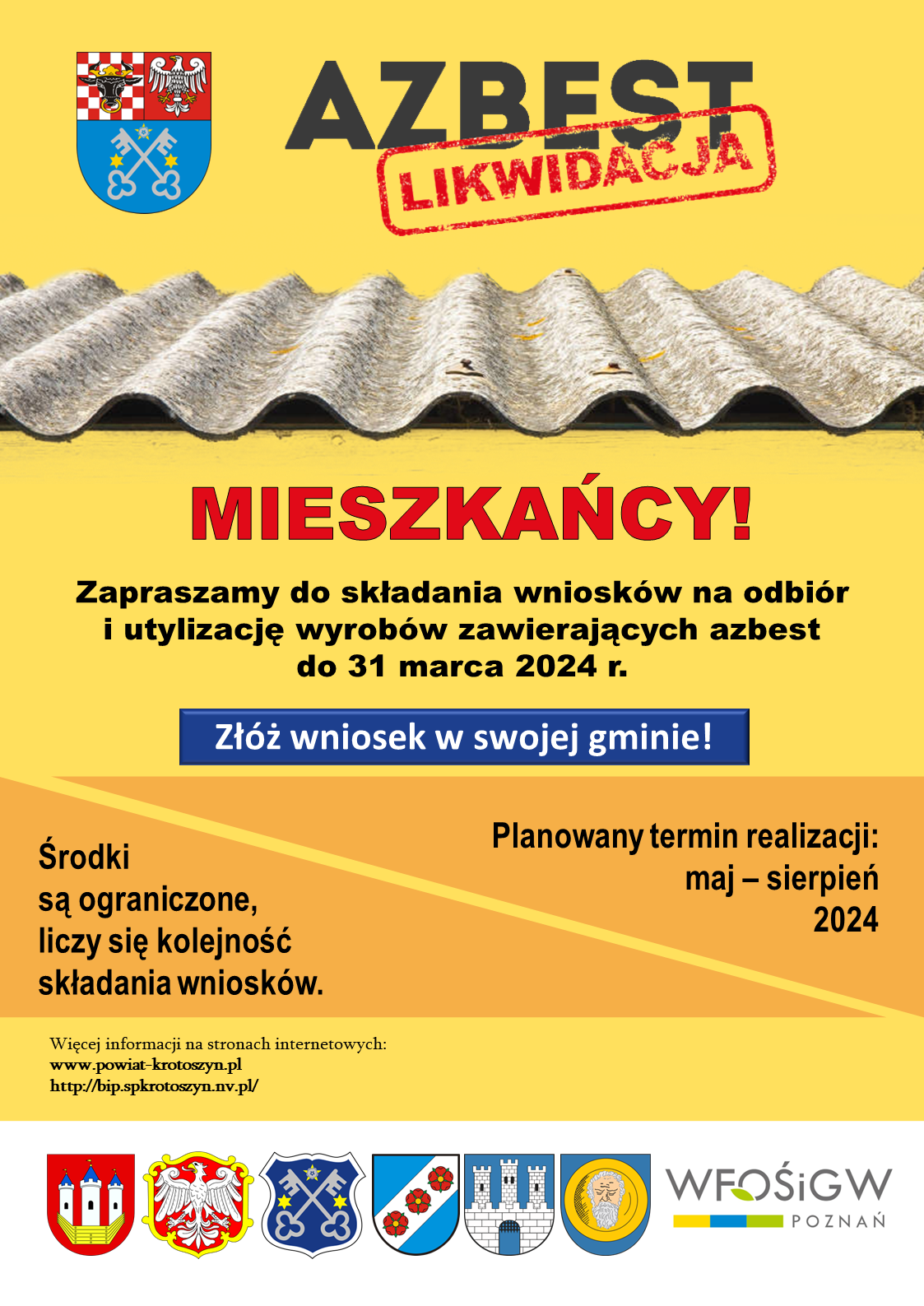 plakat azbest 2024