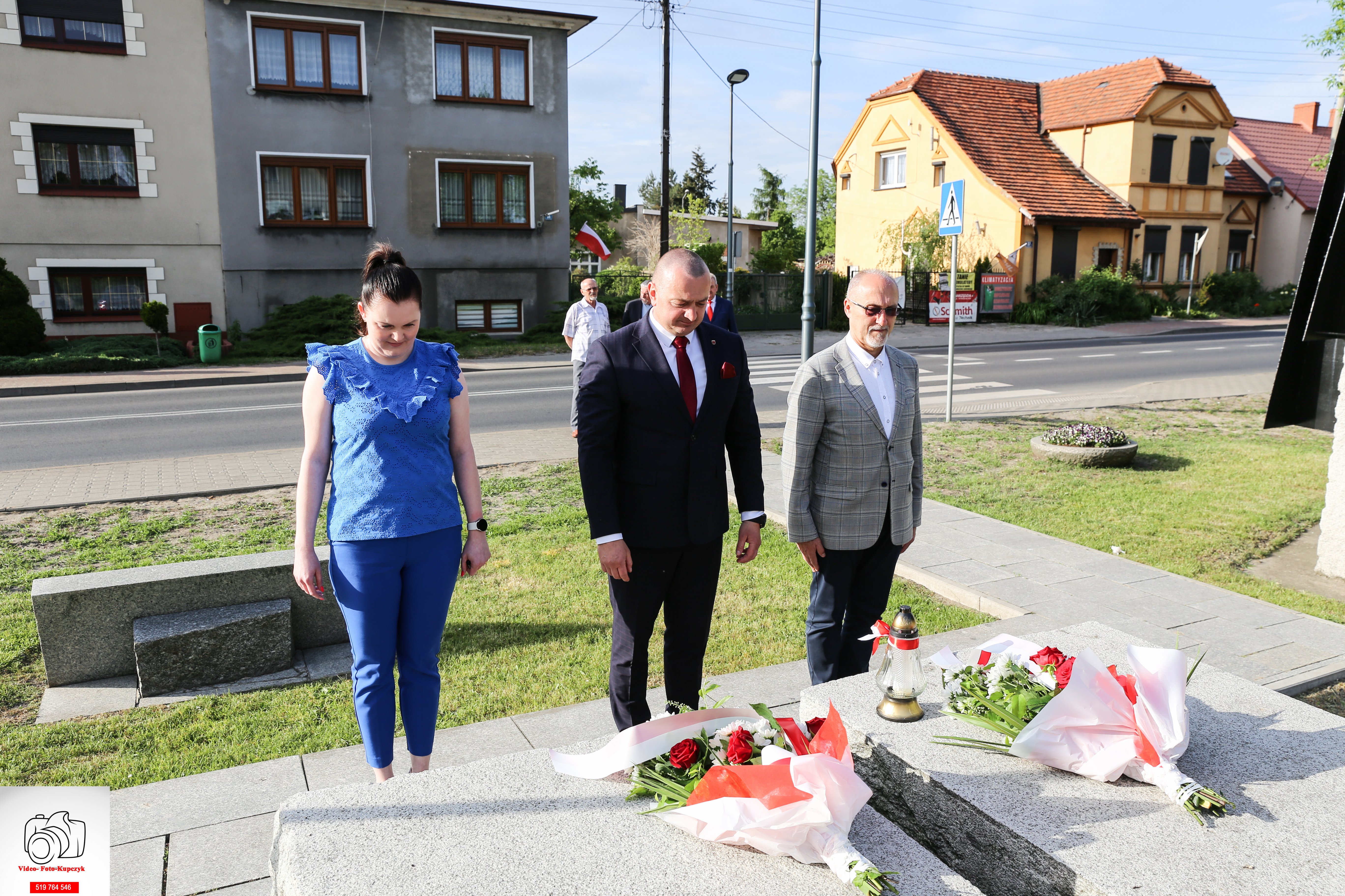 Burmistrz Kobylina oraz przedstawiciele Urzędu Miejskiego w Kobylinie