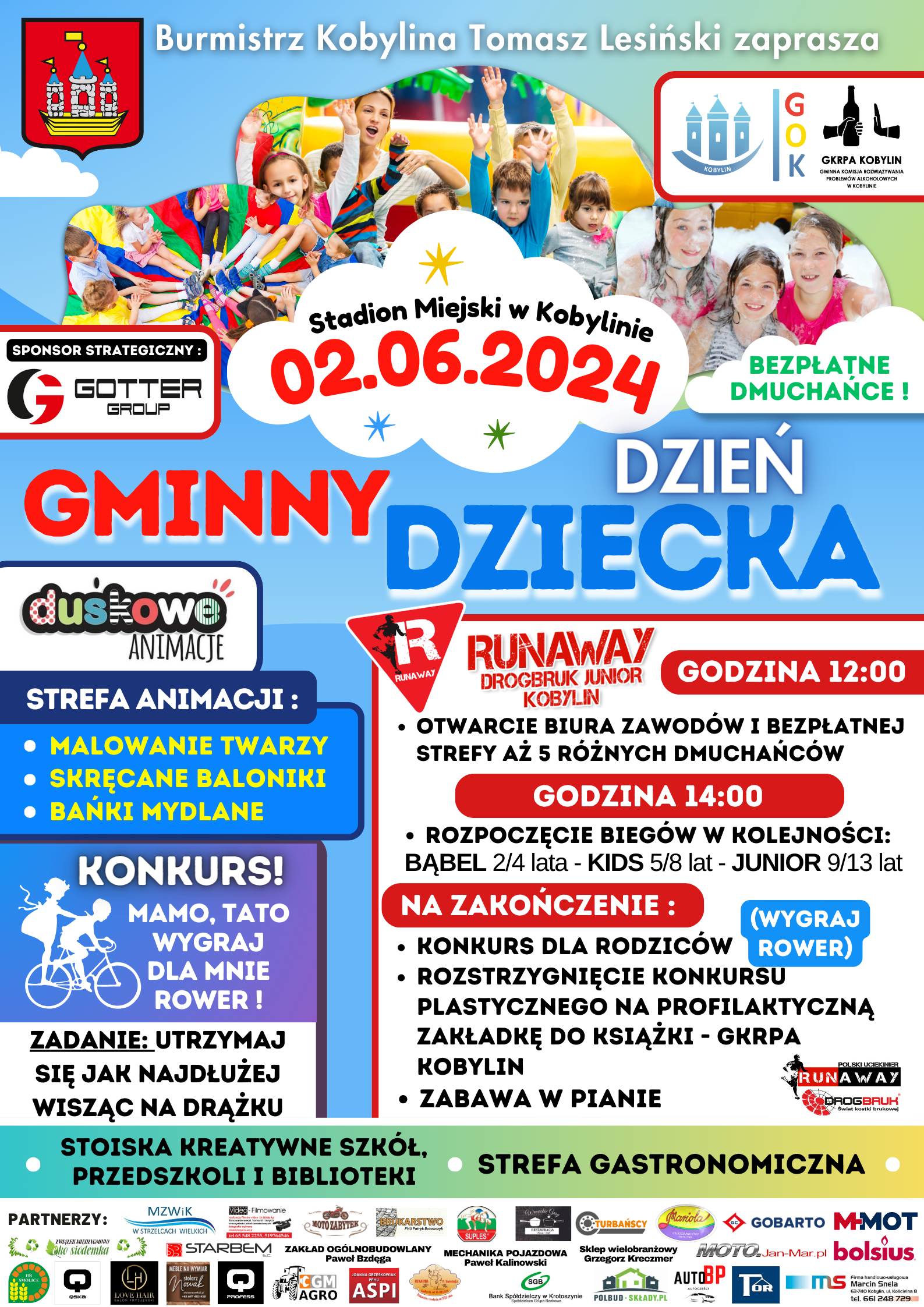 Plakat z informacją jak w treści