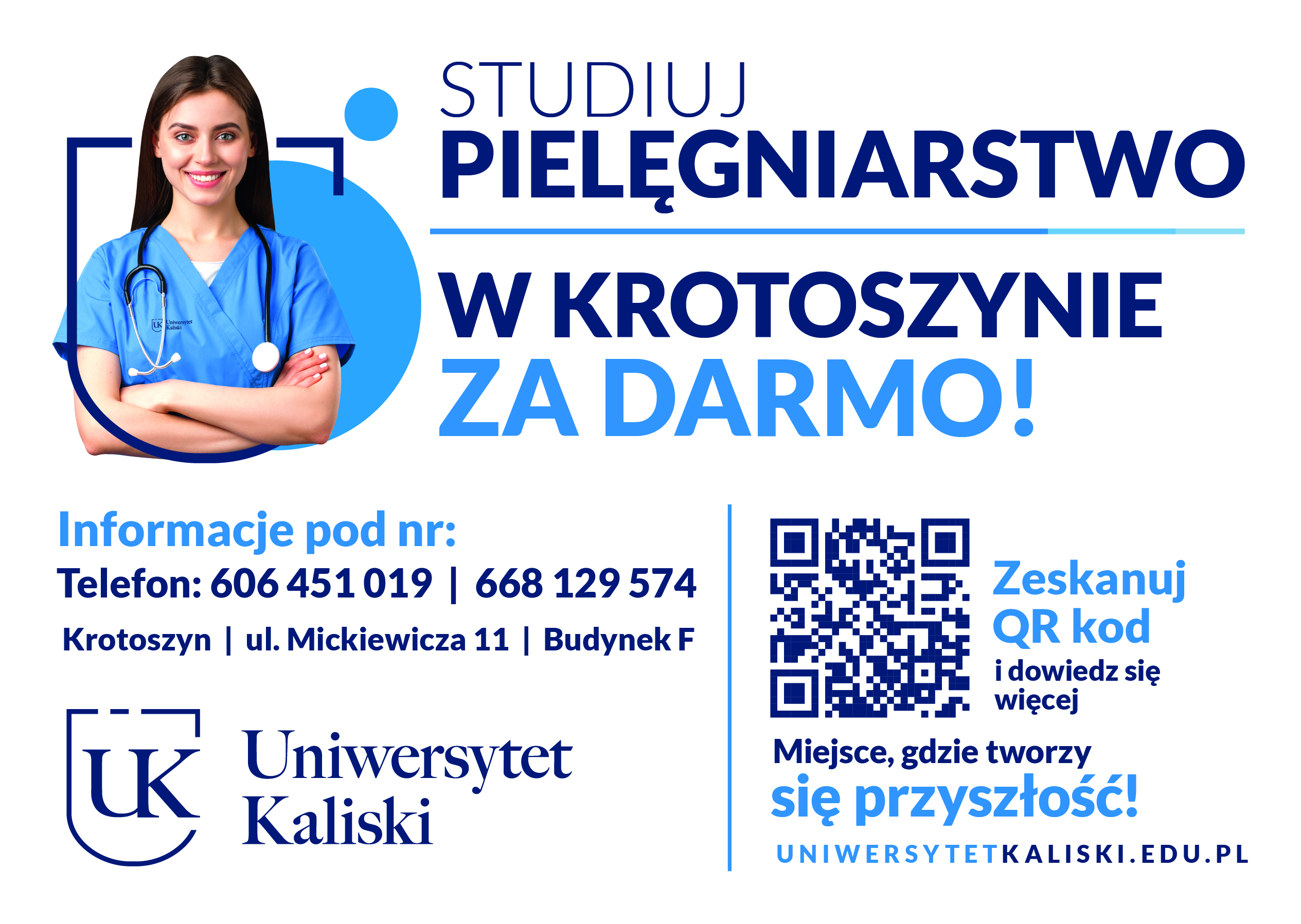 Plakat z informacją jak w treści