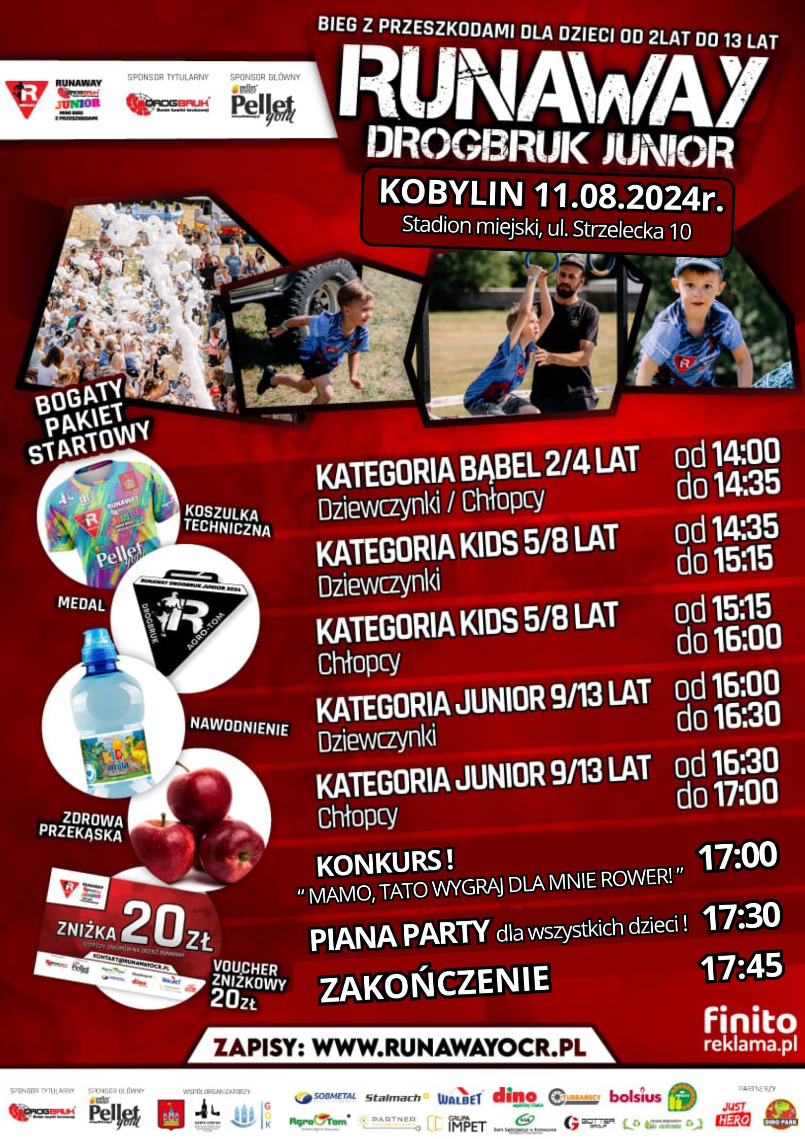 Plakat z informacją jak w treści 