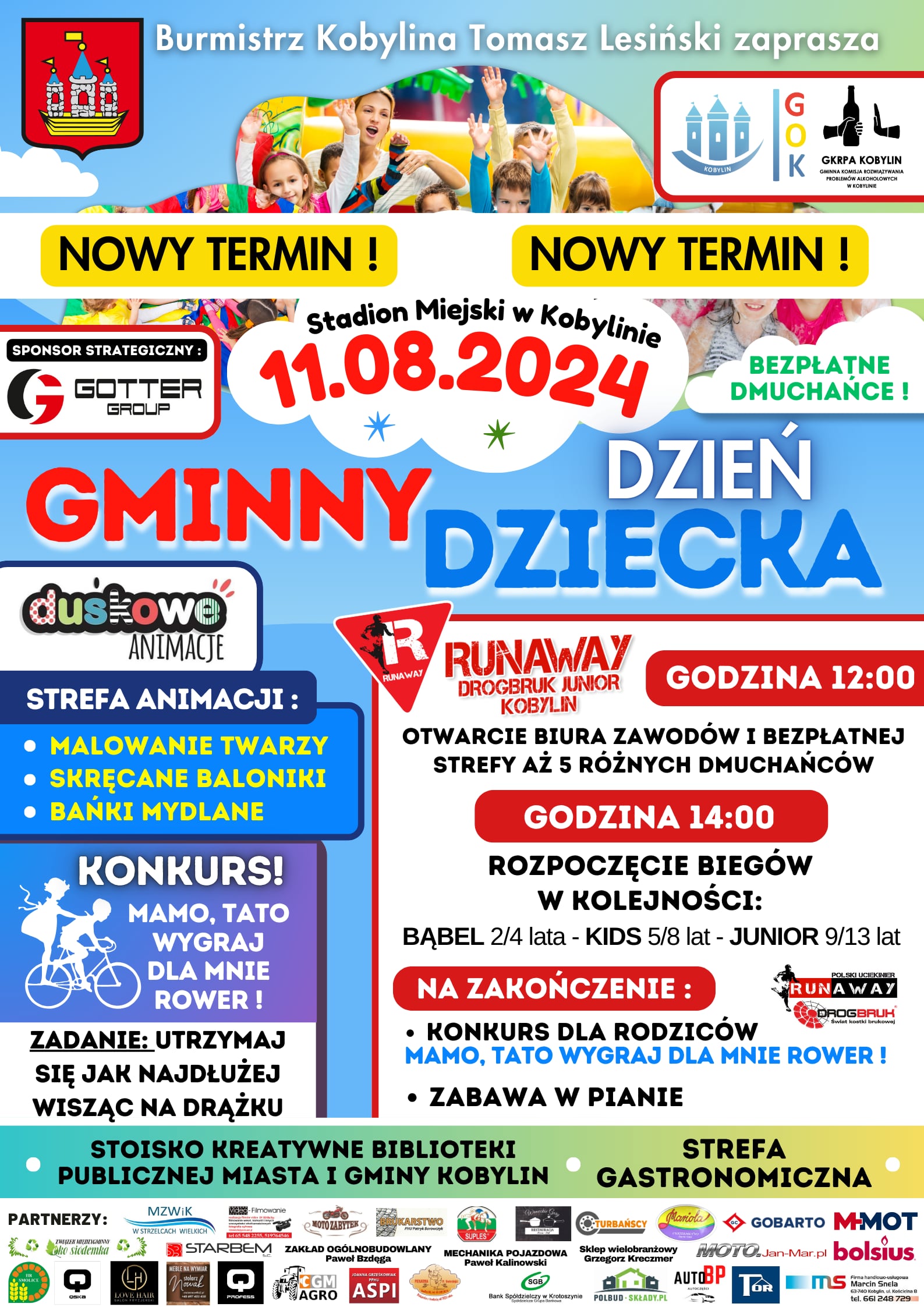 Plakat z informacją jak w treści 