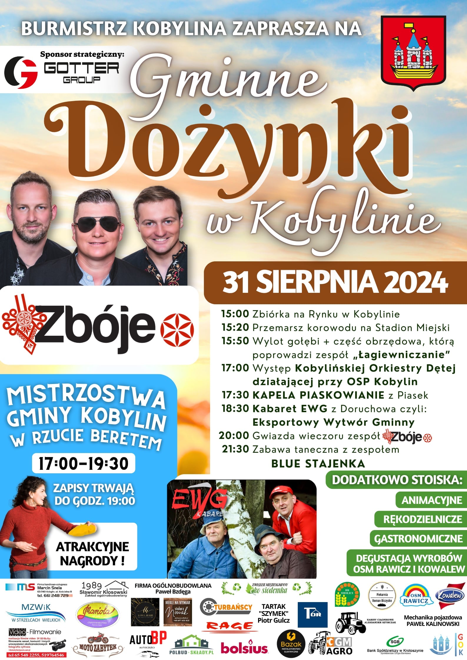 Plakat z informacją jak w treści 
