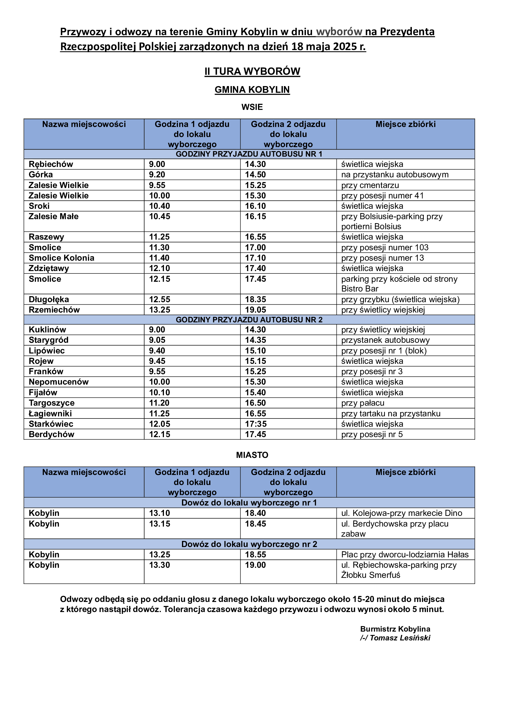 Plakat z informacją jak w treści
