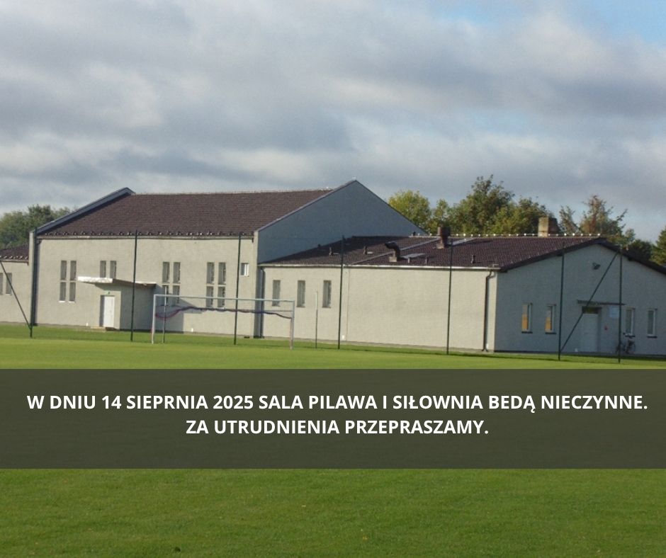 Plakat z informacją