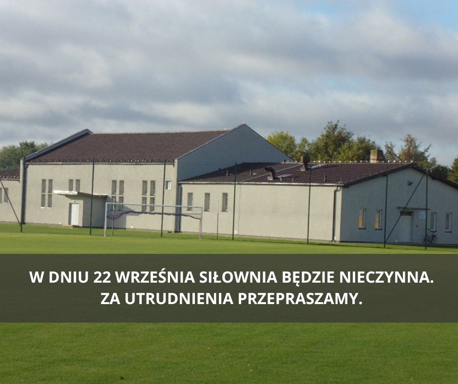 Plakat z informacją