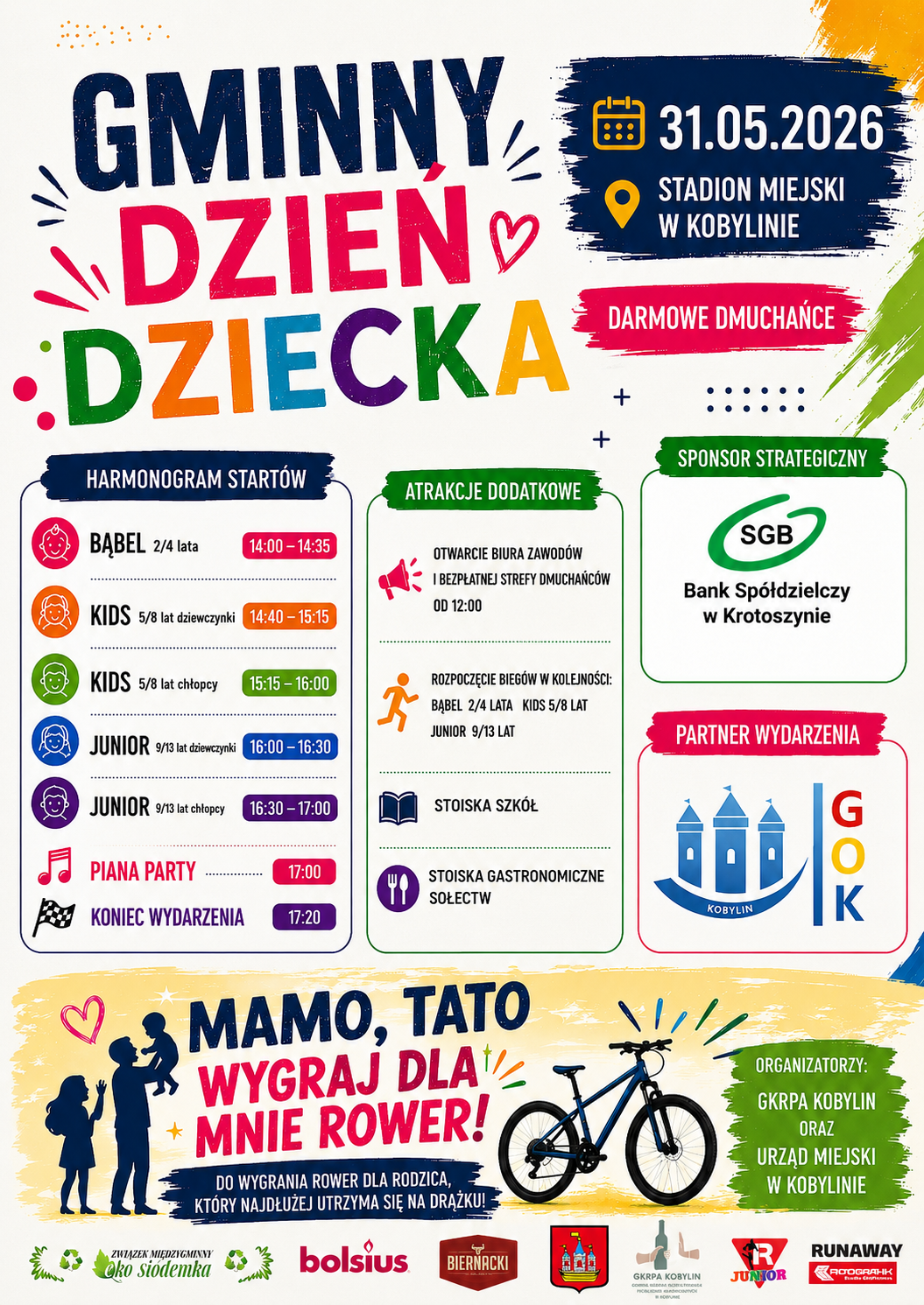 GMINNY DZIEN DZIECKA Plakat z informacją