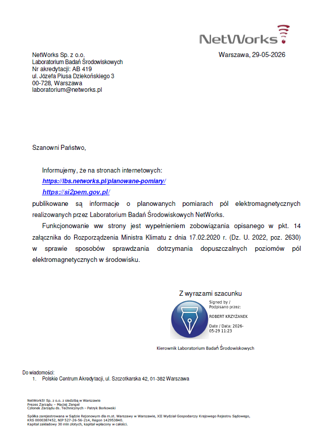 Informacja PLAKAT Z INFORMACJA JAK TRESCI